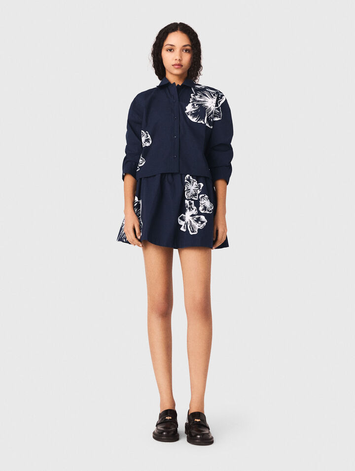 Camicia corta in cotone