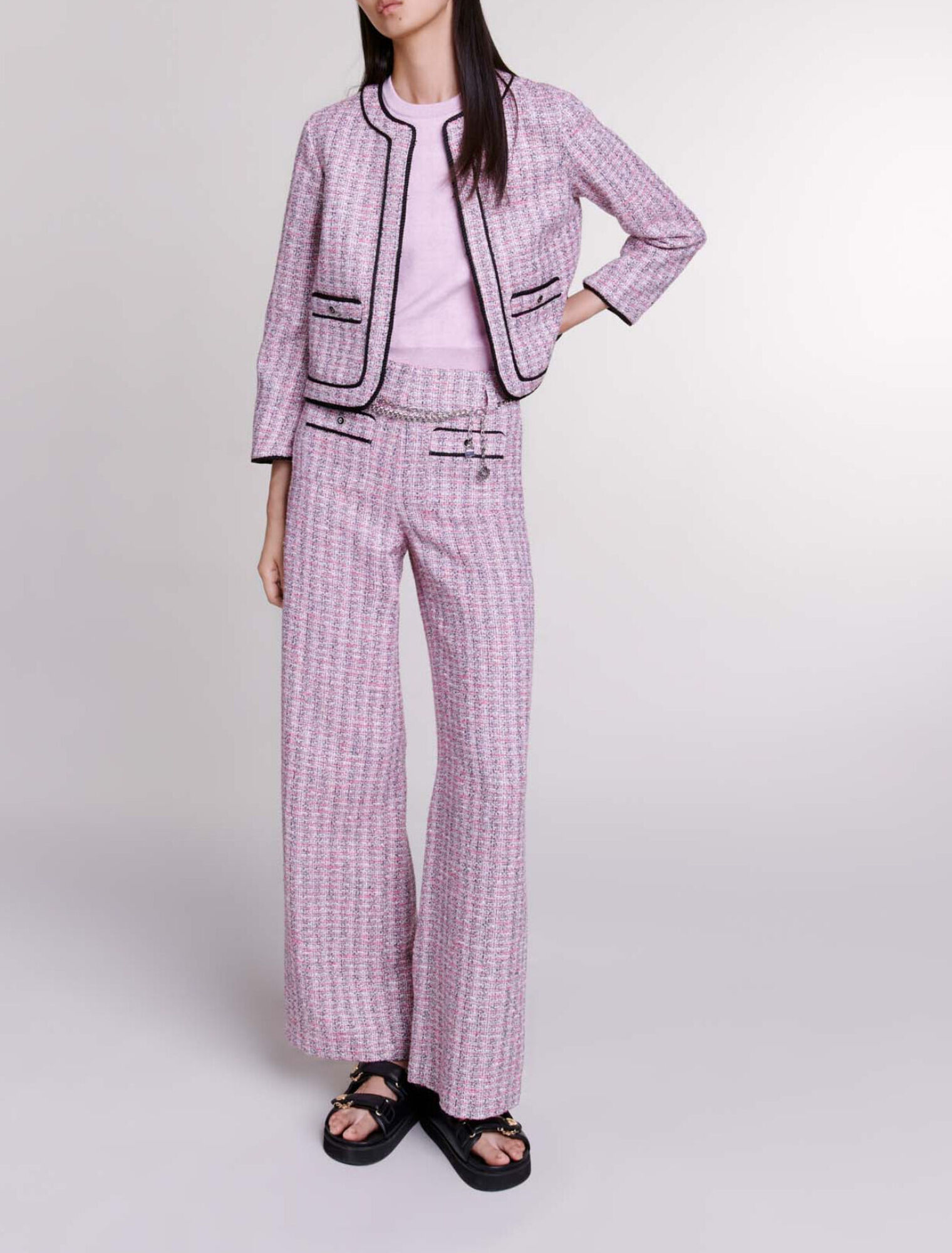 Giacca corta in tweed