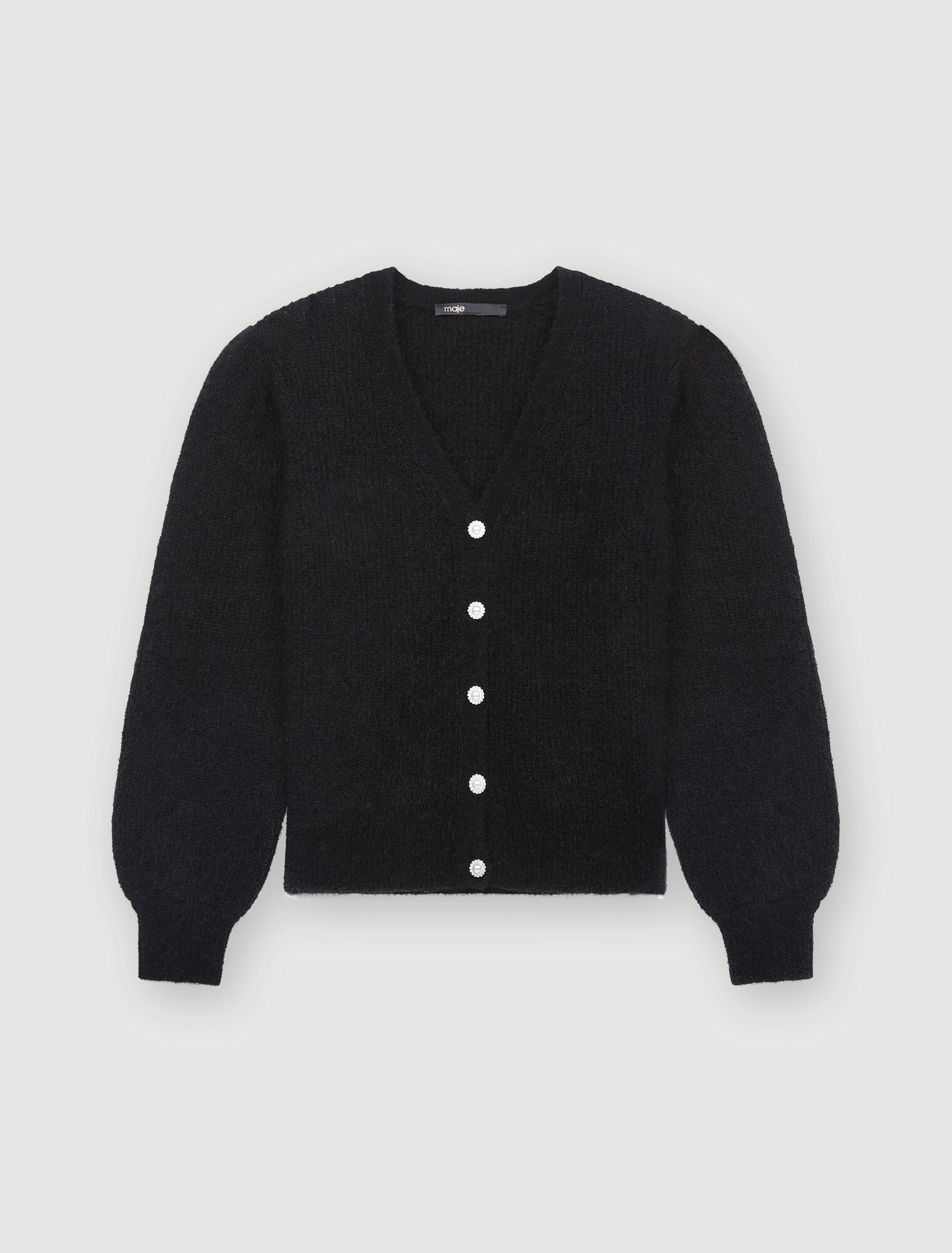 Cardigan in lana e mohair