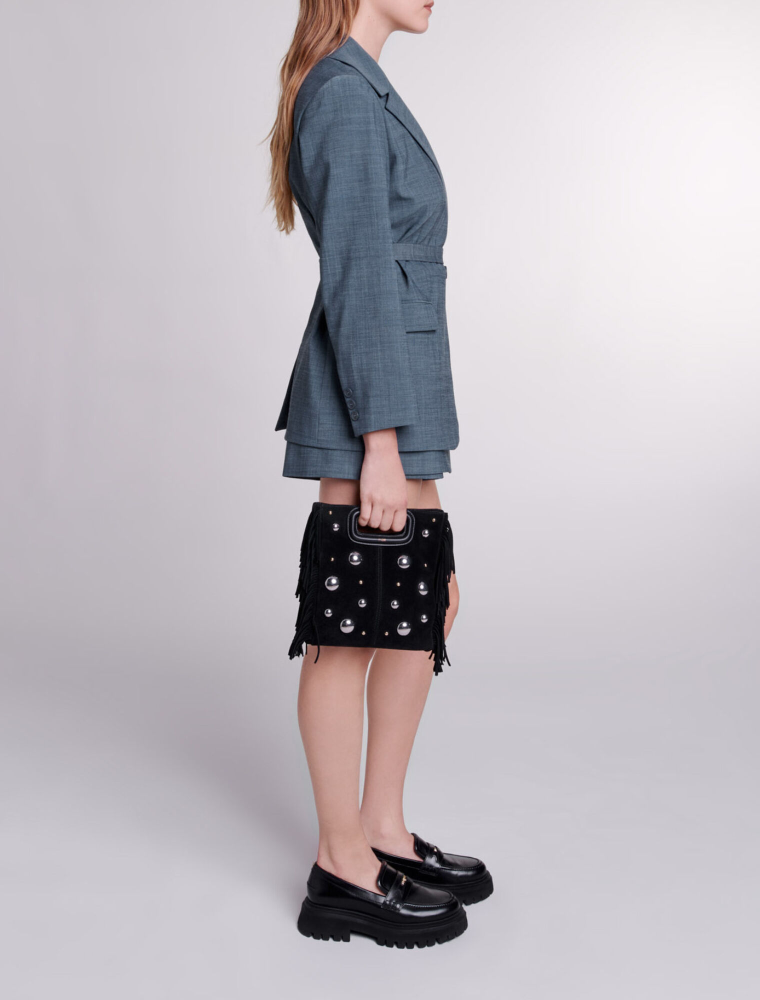 Giacca da tailleur con cintura