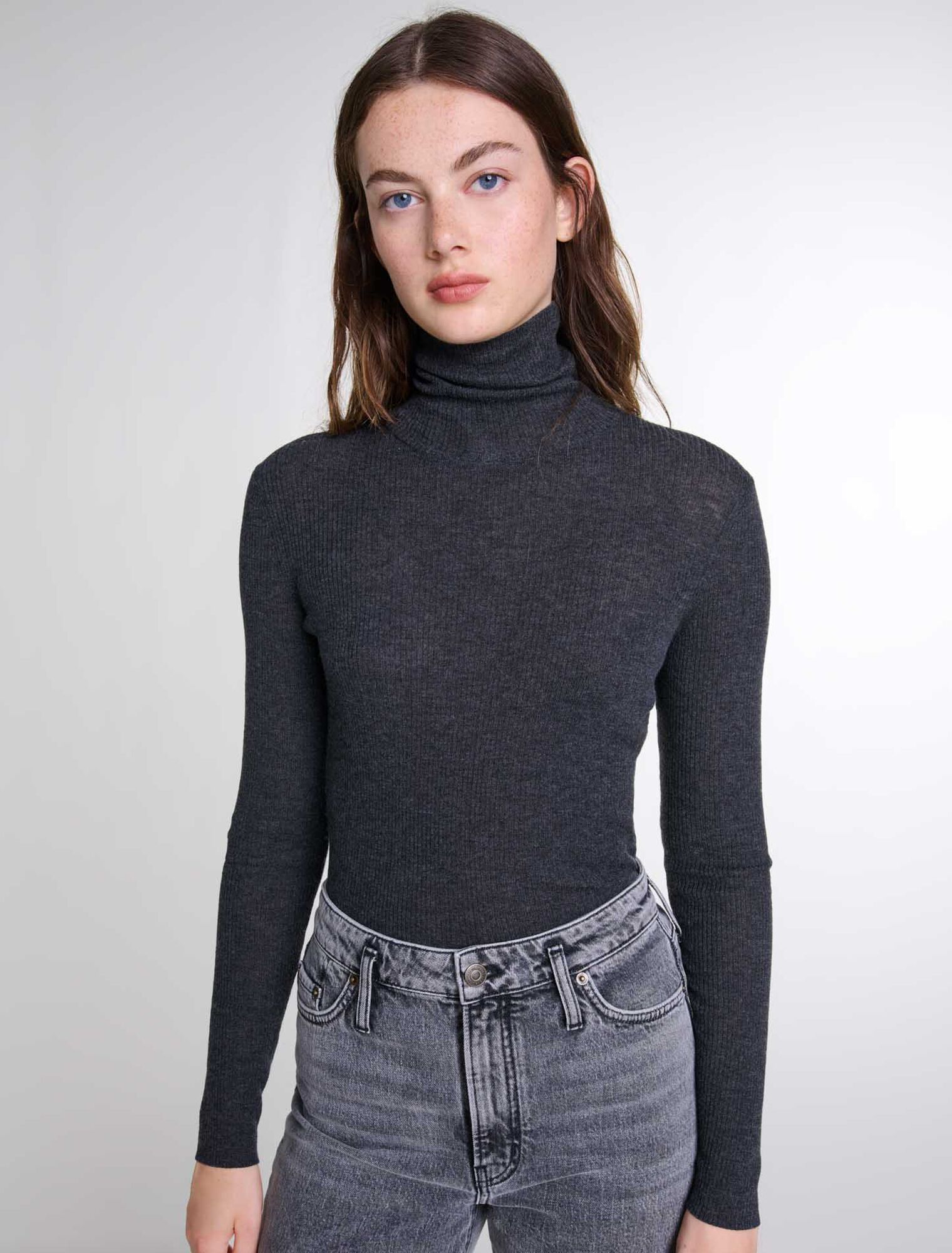 Maglione in lana e seta