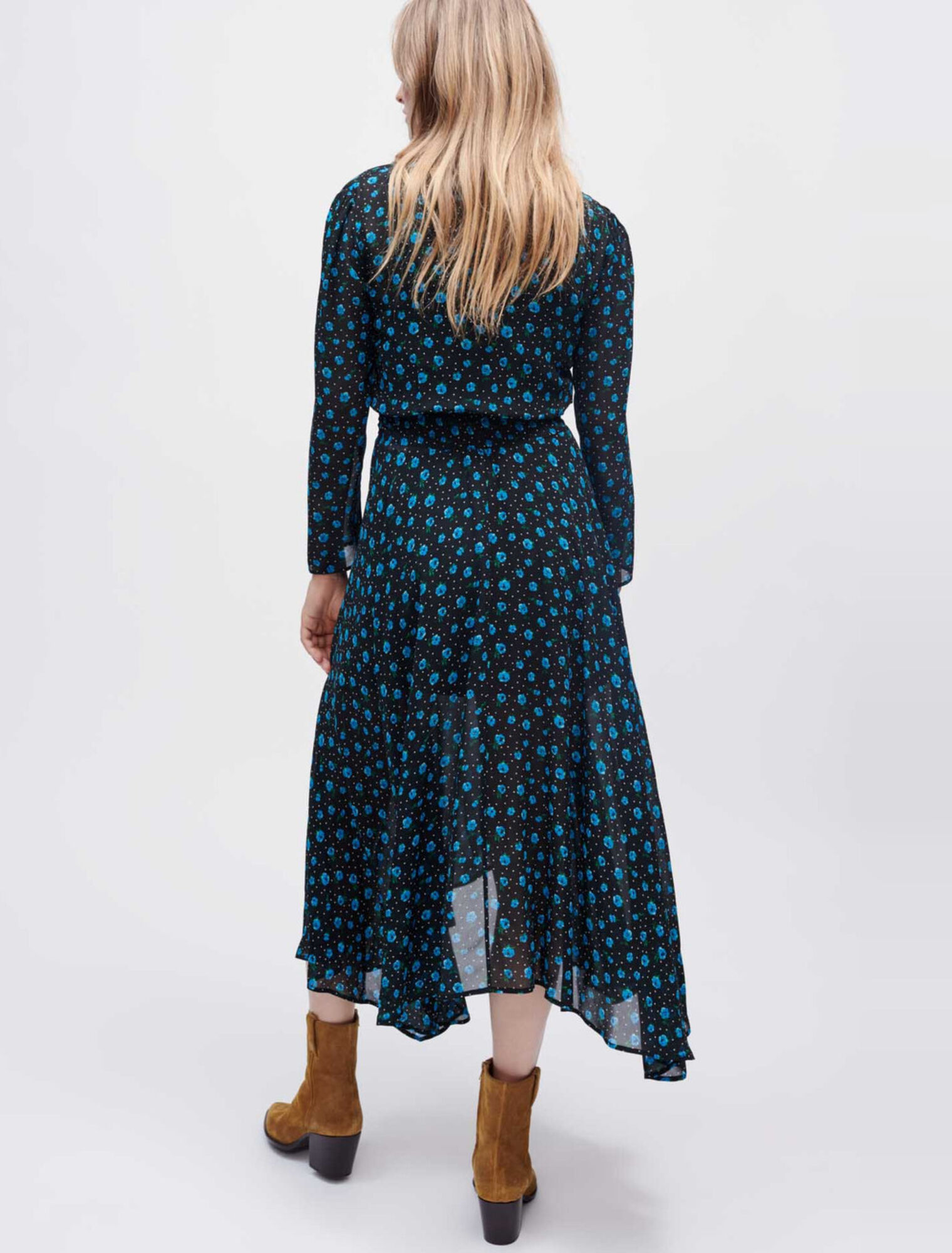 Abito in chiffon leopardato