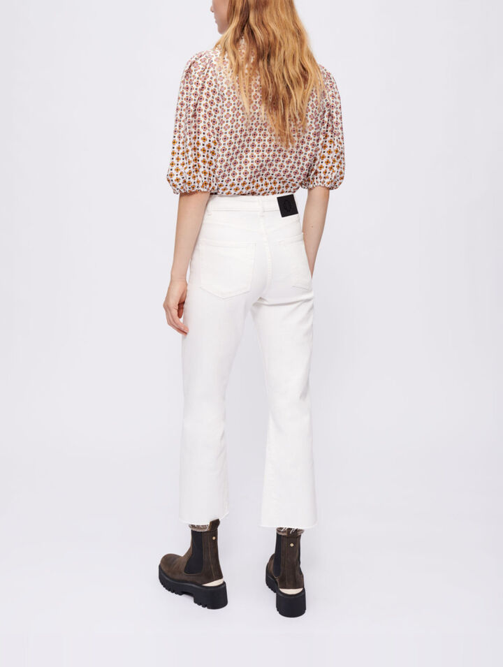Jeans bianchi dritti