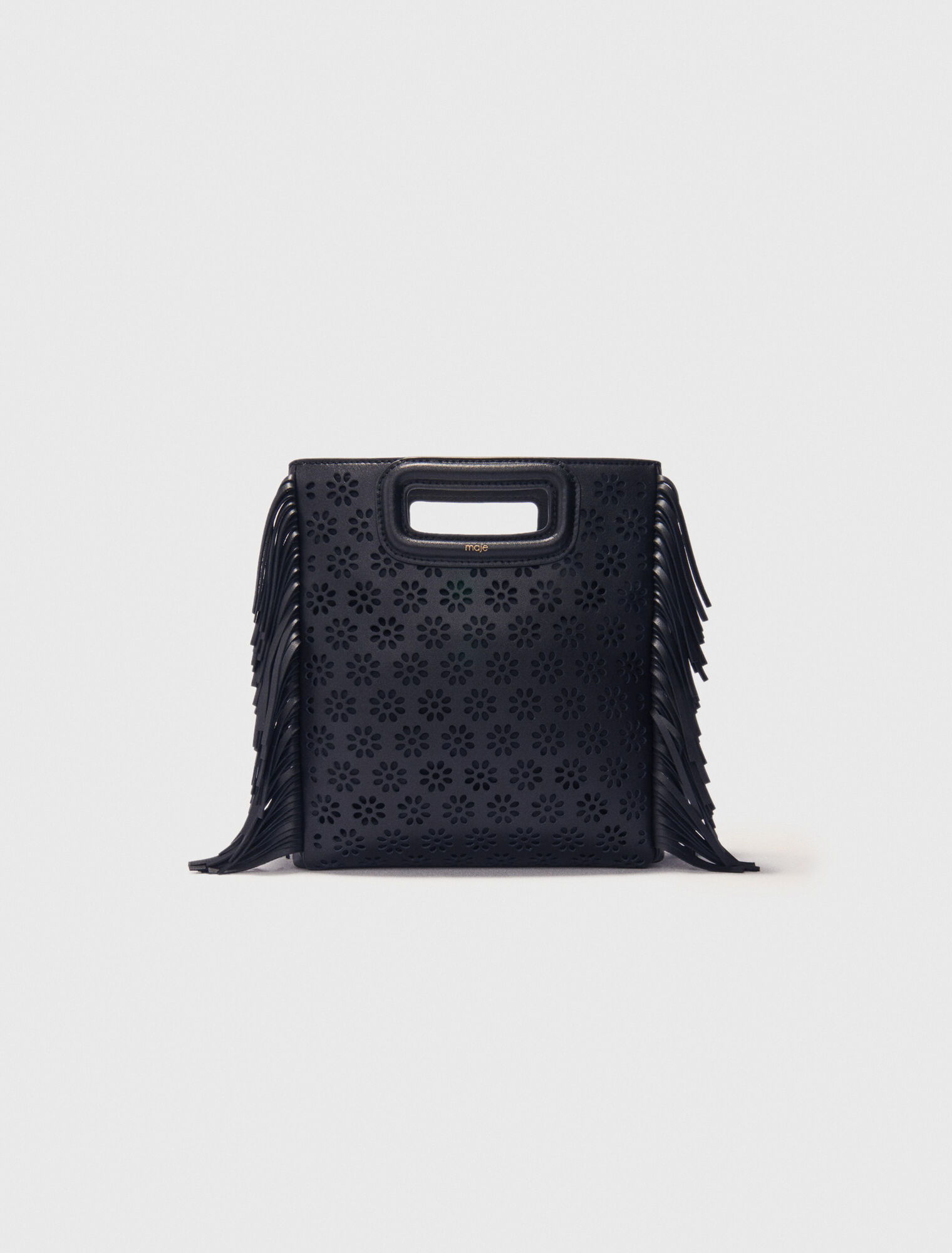 Borsa M in pelle traforata