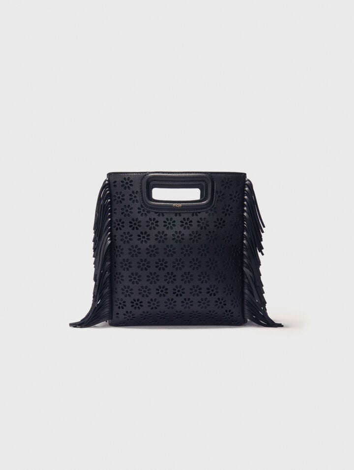 Borsa M in pelle traforata