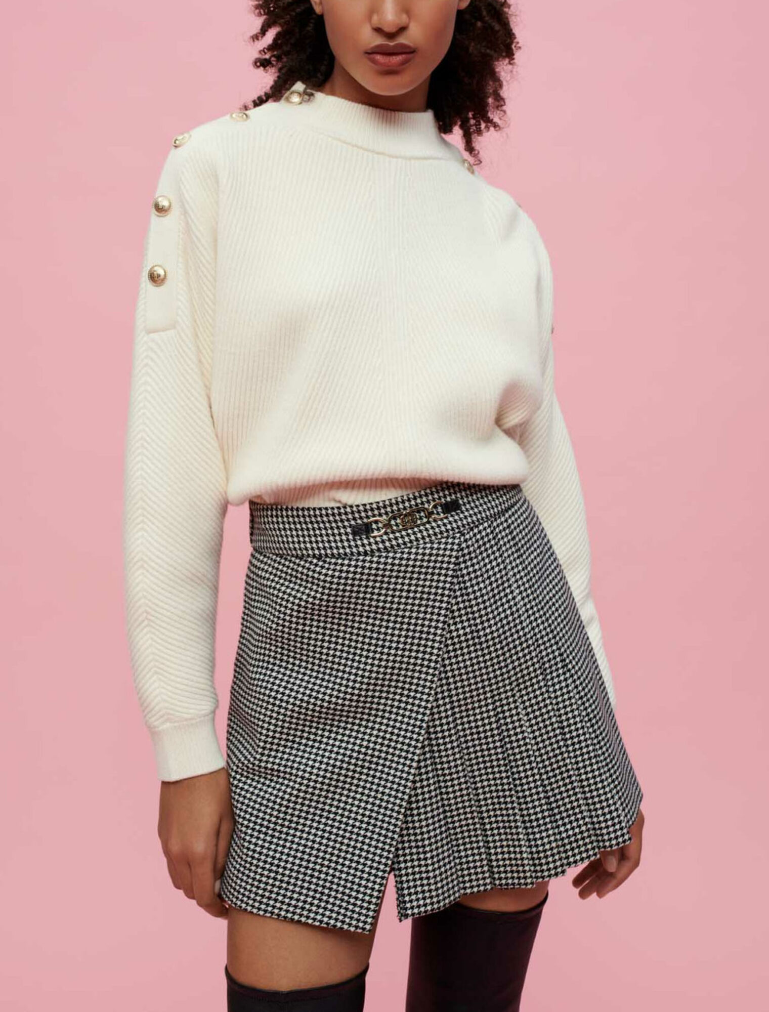 Pantaloncini pied-de-poule