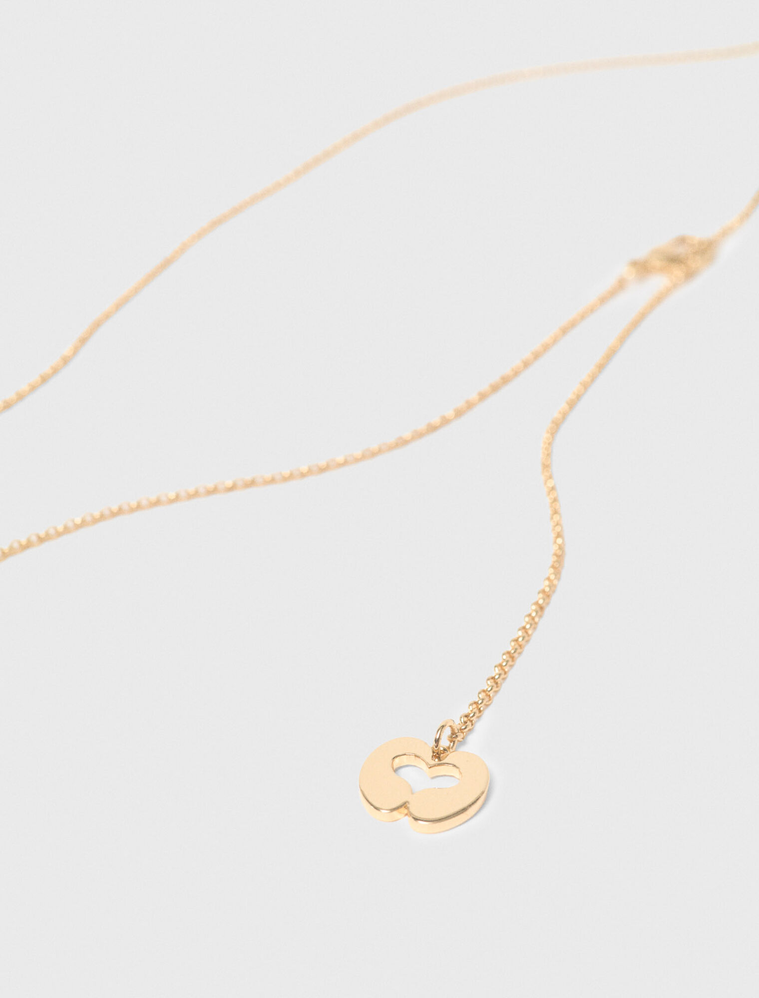 Collana dorata con anelli