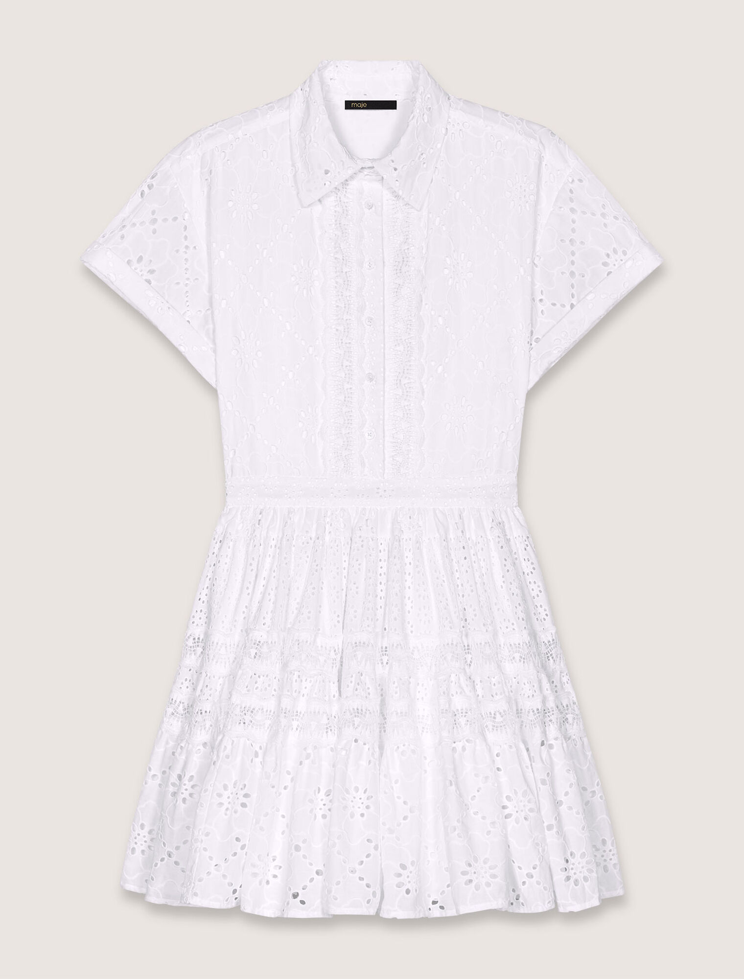 Abito babydoll con ricamo