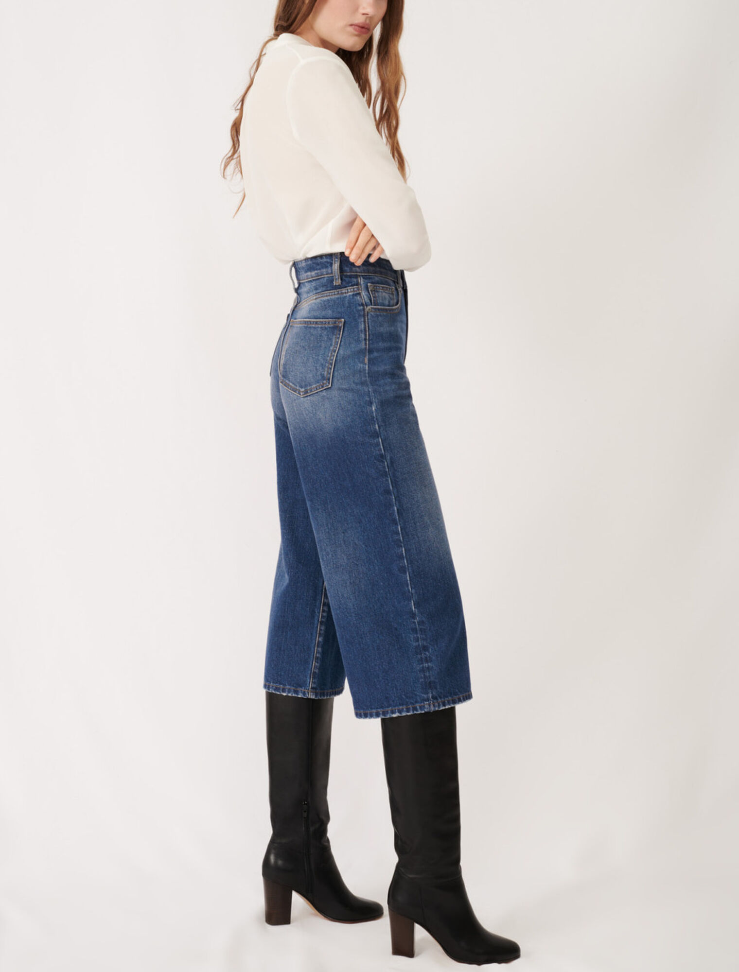 Jeans stile bermuda