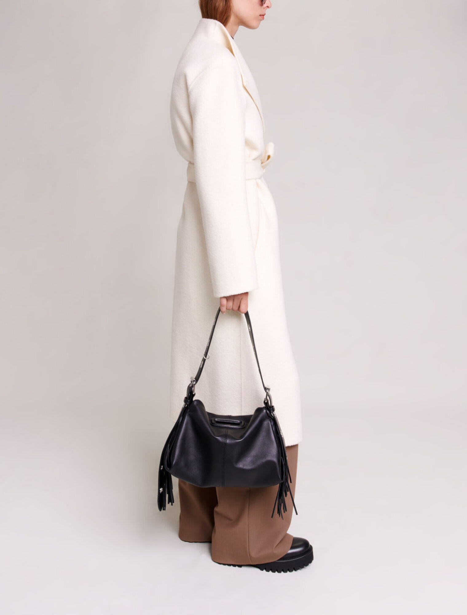 Cappotto midi da allacciare