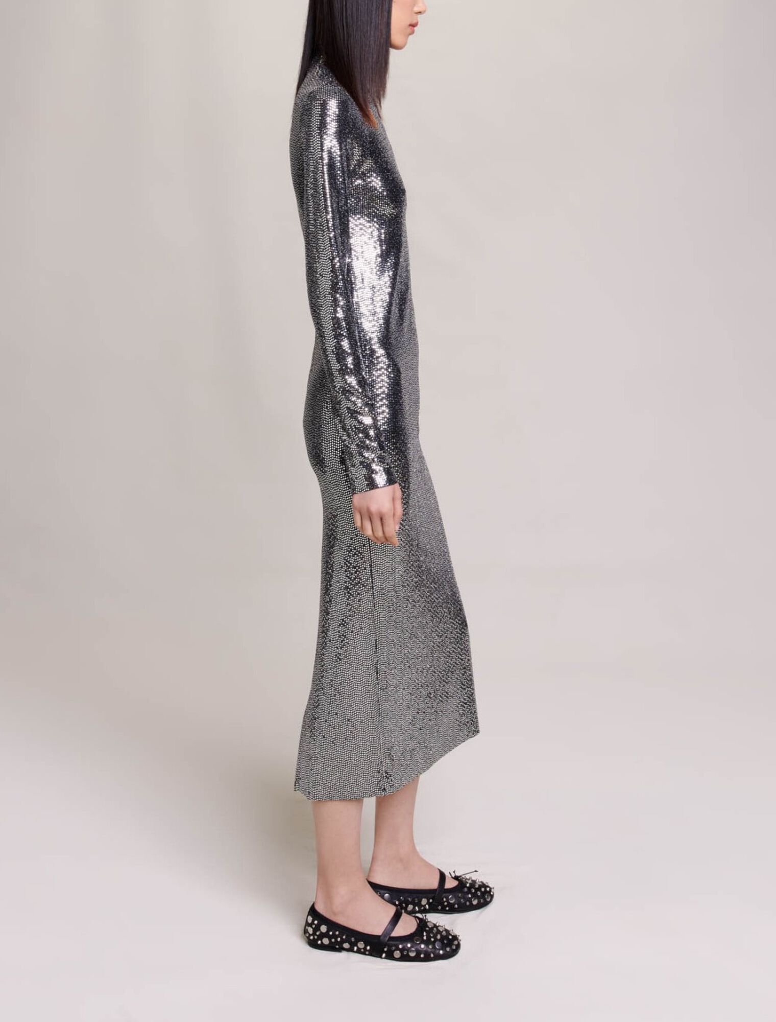 Abito lungo glitter