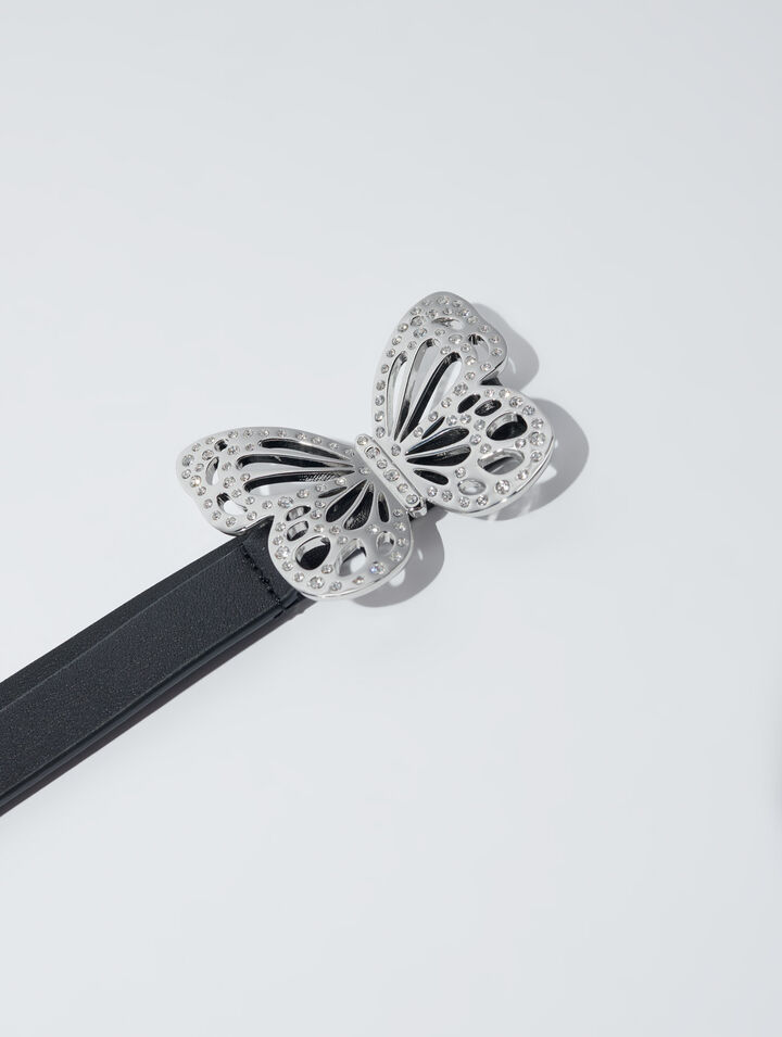 Cintura con strass e farfalle
