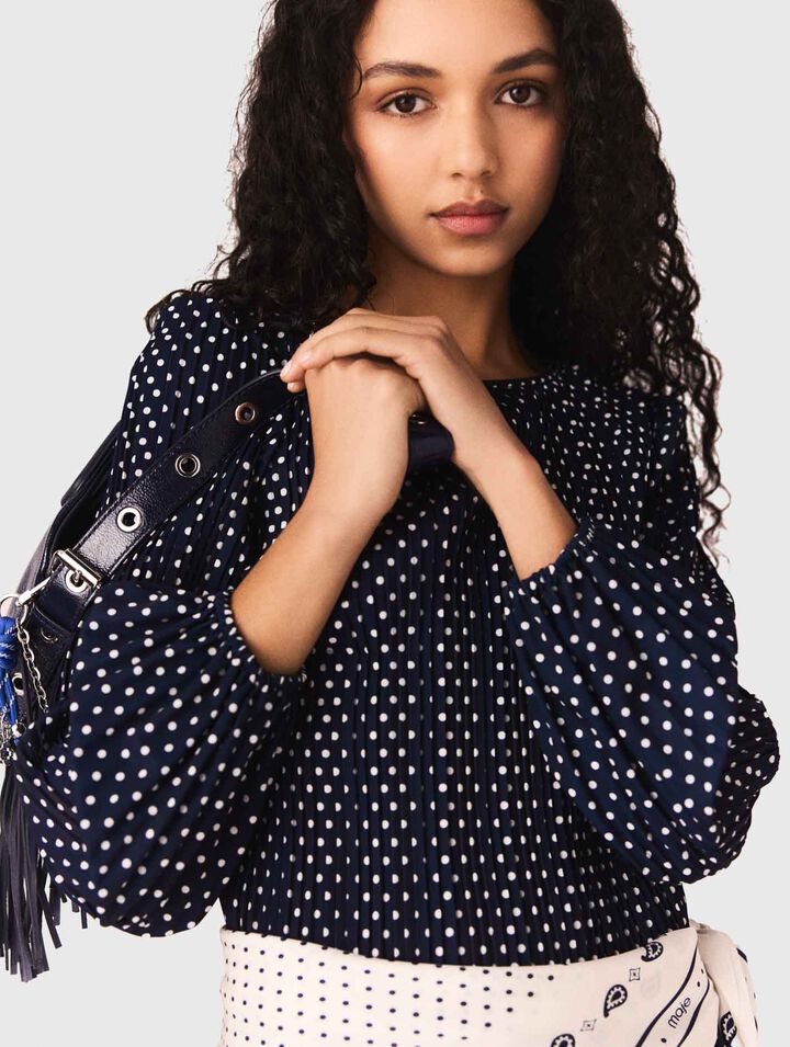 Abito plissettato con stampa