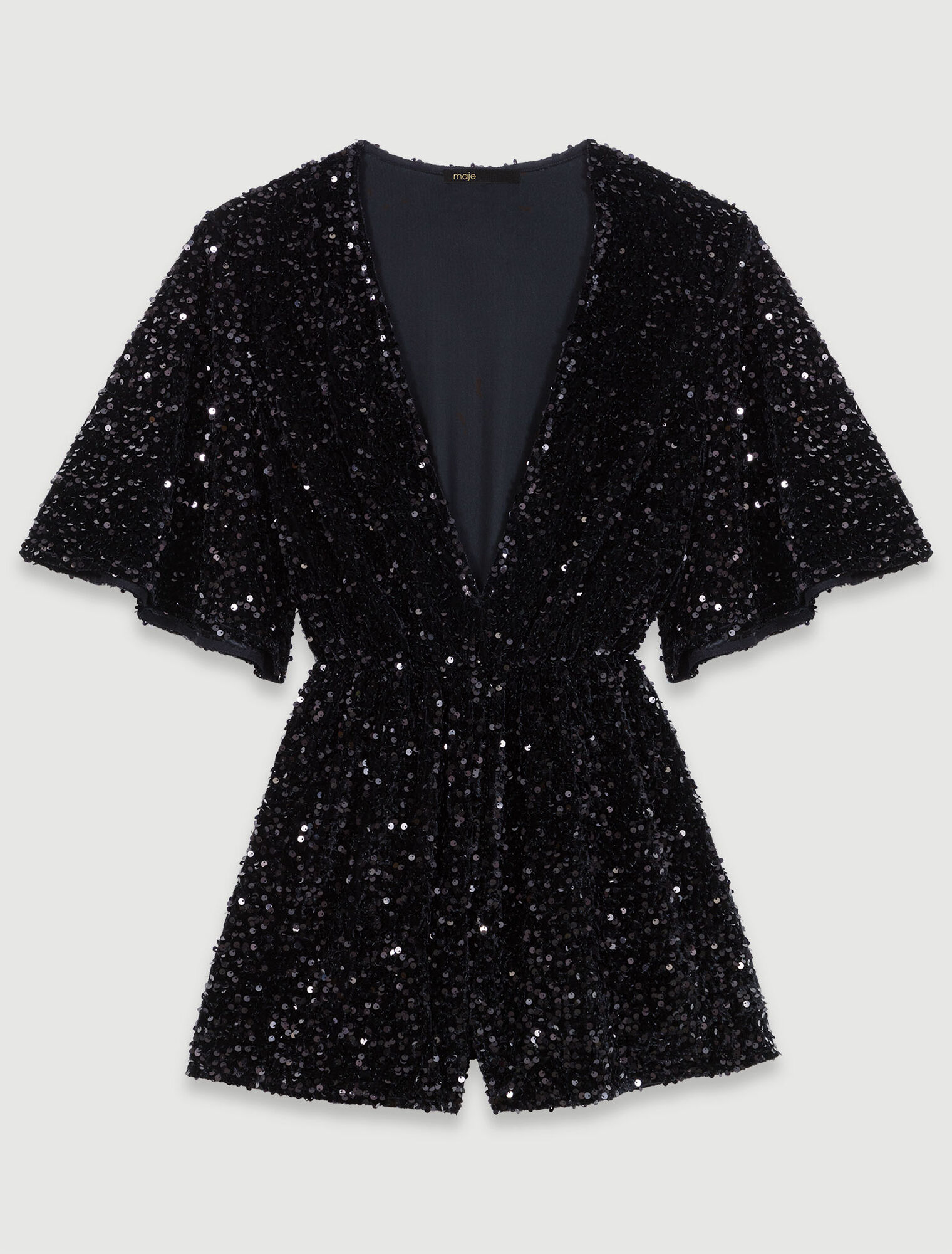 Tutina in velluto e paillettes