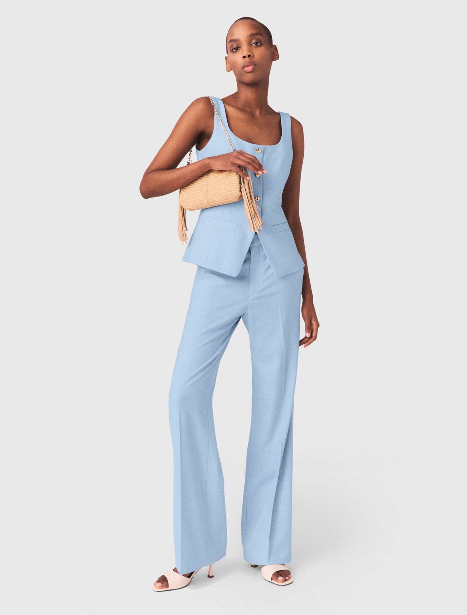 Pantaloni da tailleur con pieghe