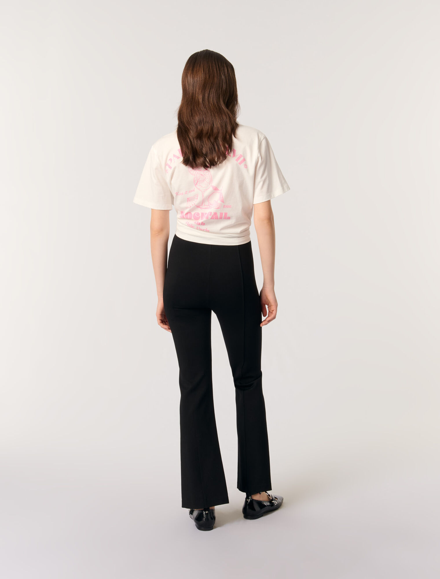 Pantaloni con spacco