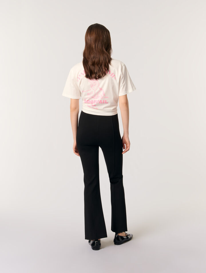 Pantaloni con spacco
