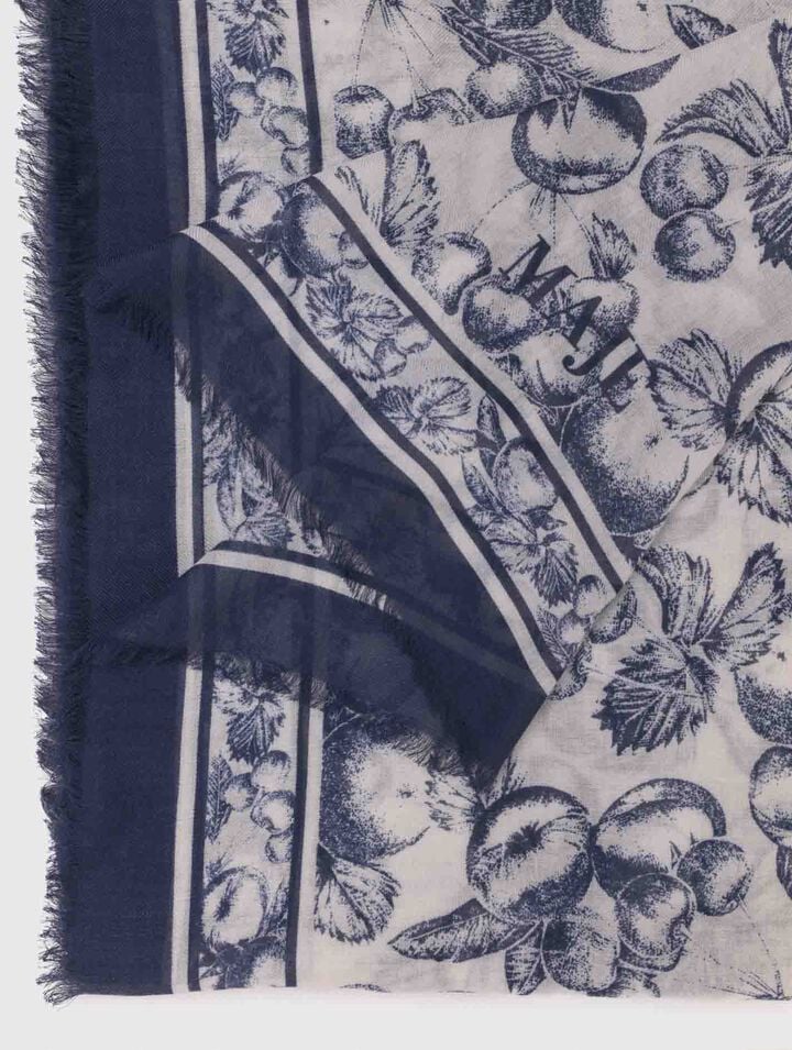 Scialle stampa frutta