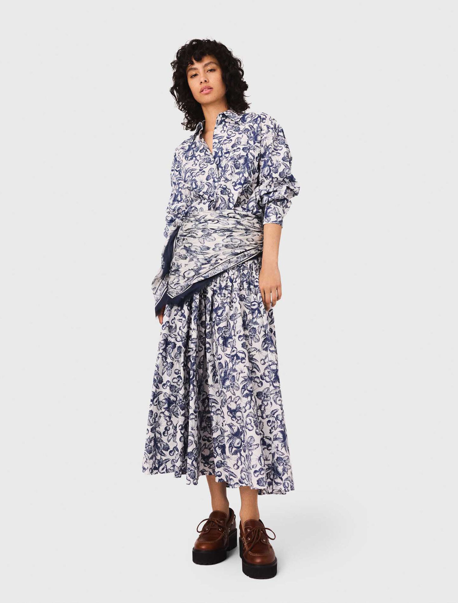 Camicia lunga con stampa