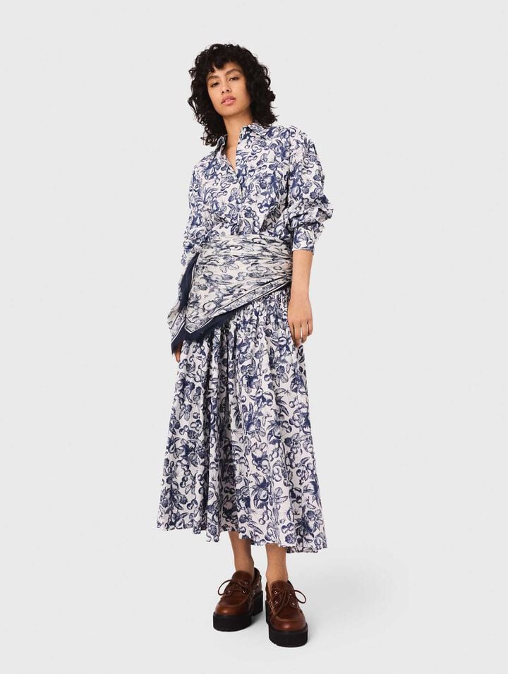 Camicia lunga con stampa
