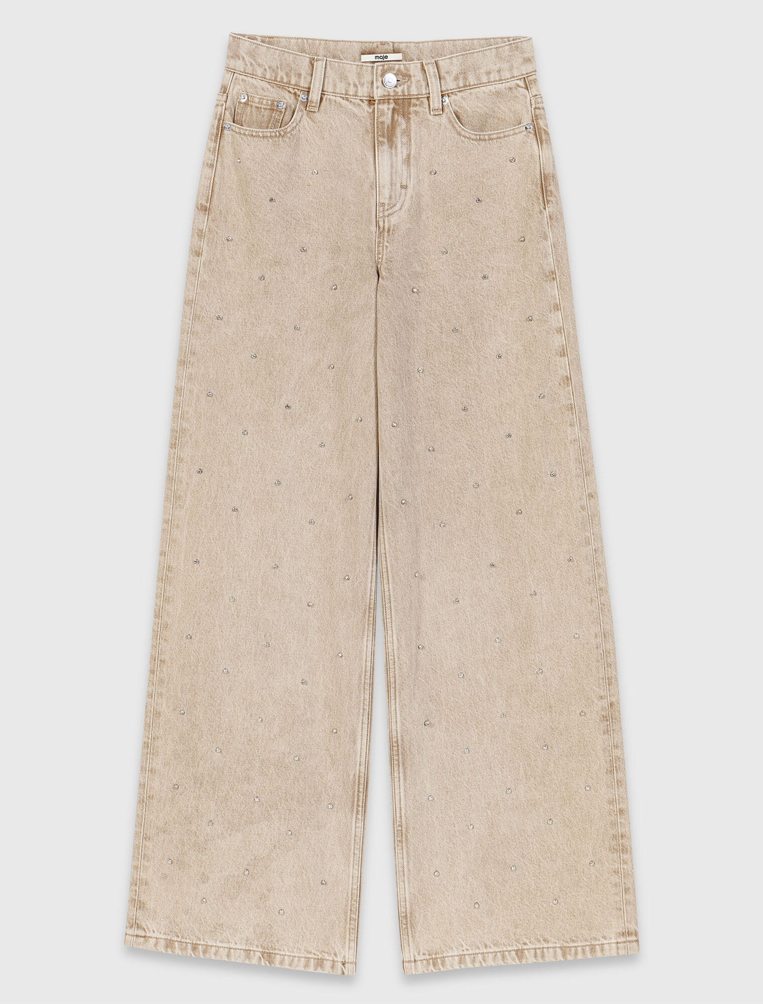 Jeans larghi glitterati