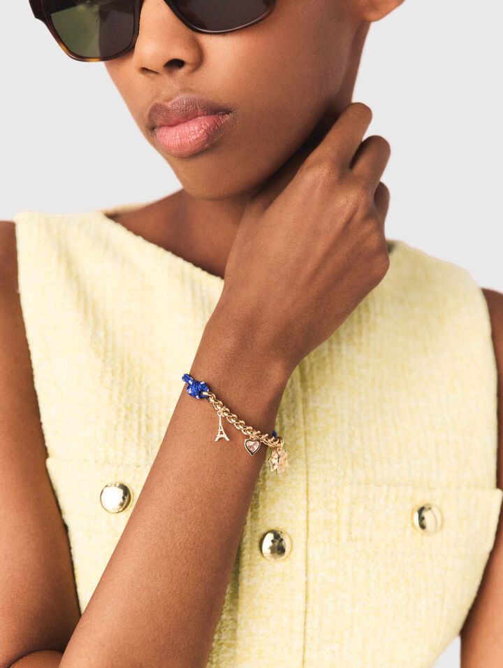 Bracciale catena con cordino marino