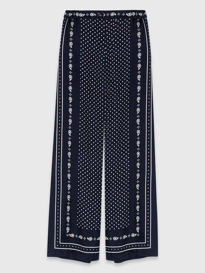 Pantaloni fluidi stampati