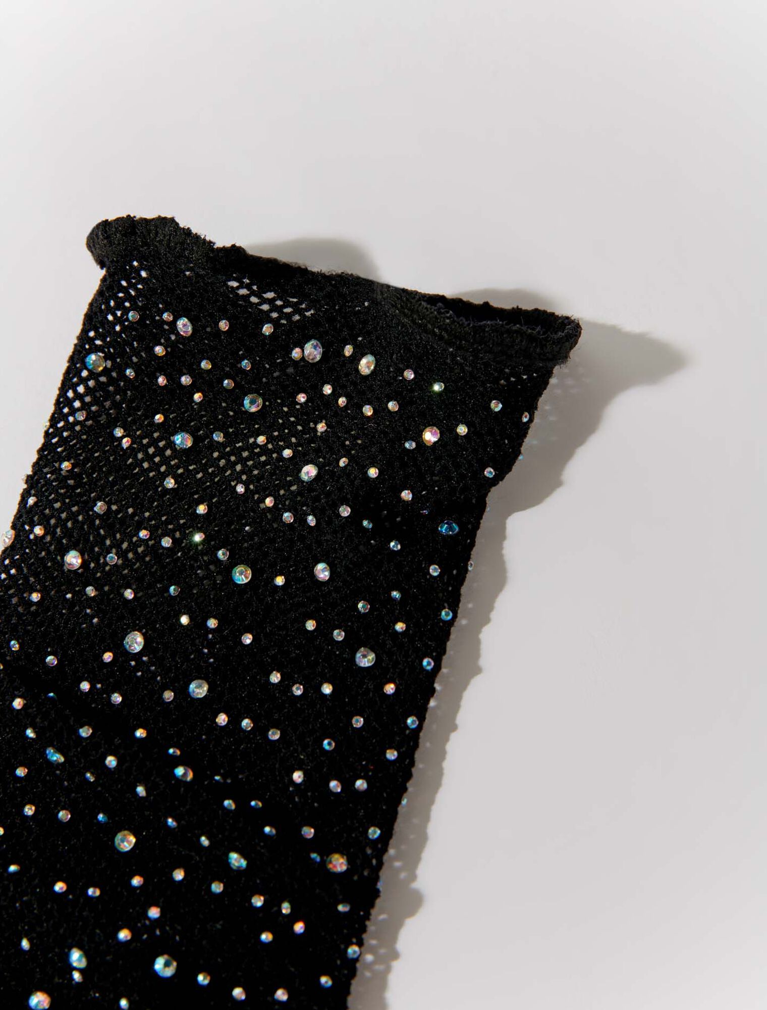 Calze a rete glitterate