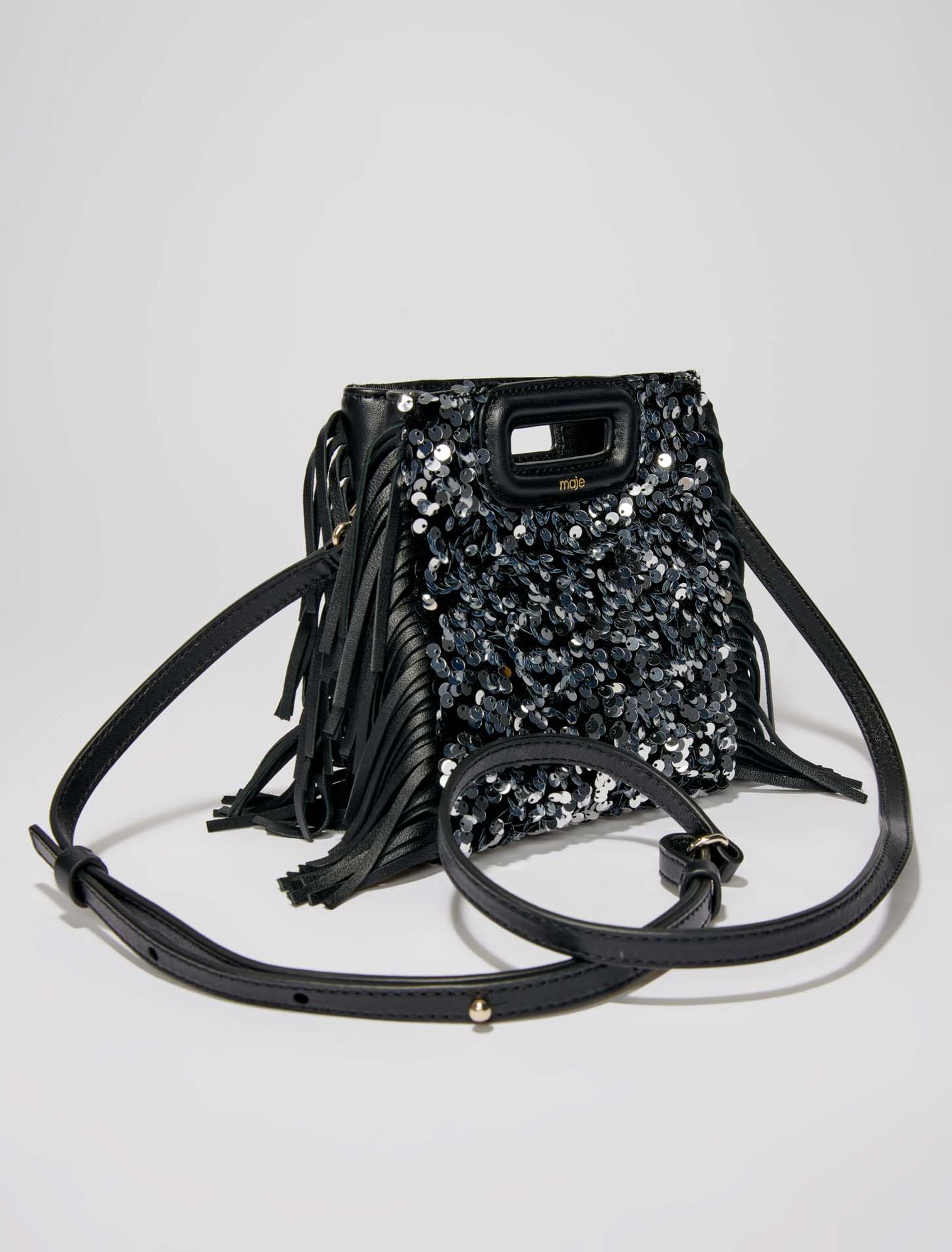 Borsa M mini in paillettes
