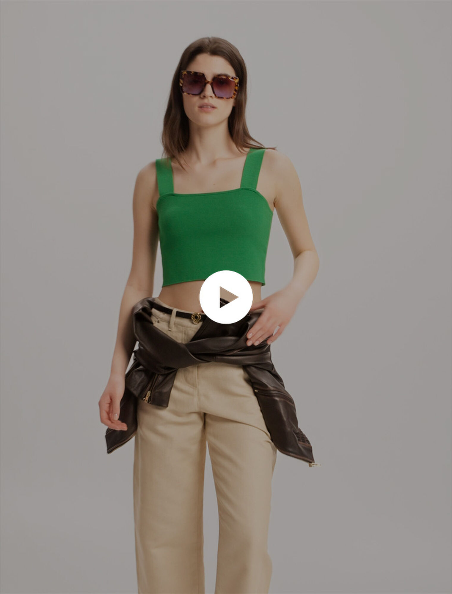 Crop top in maglia