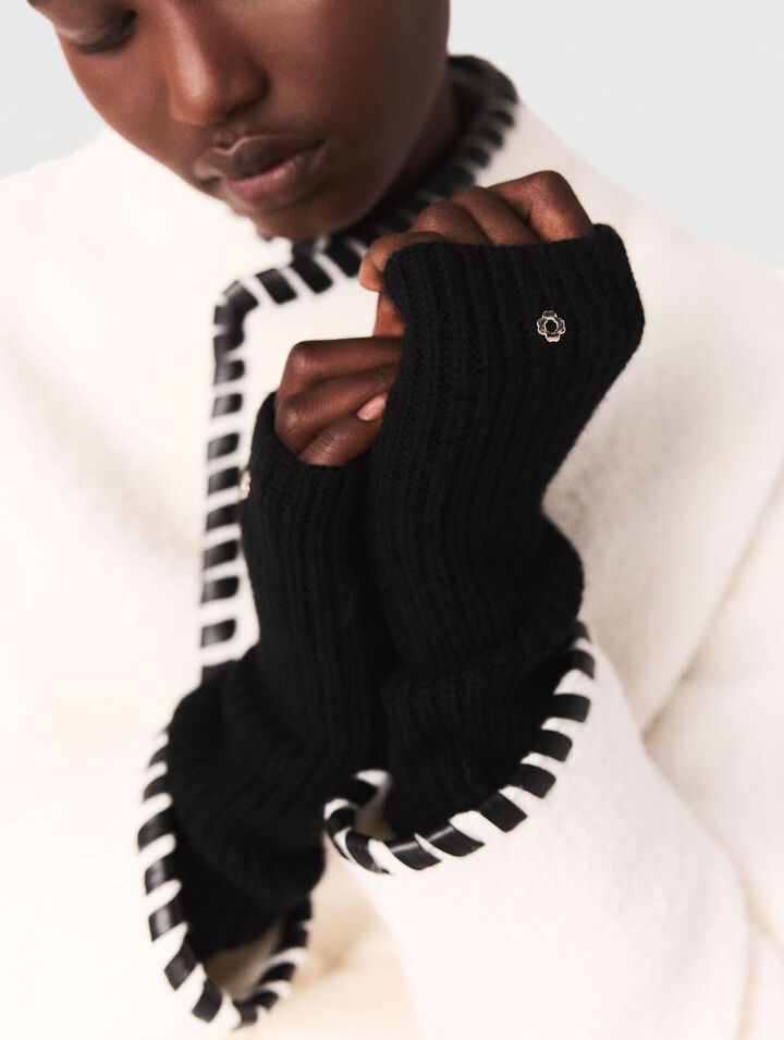 Cappotto foderato con nastro a contrasto