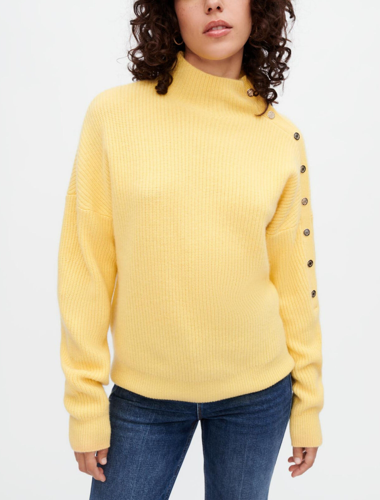 Maglia in cachemire con bottoni