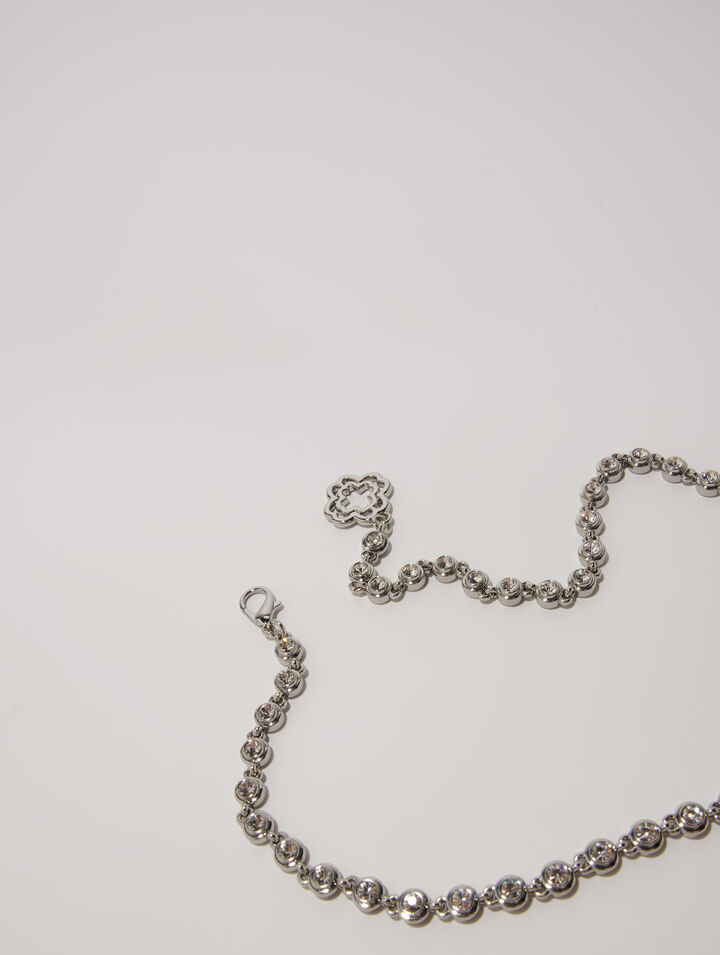 Cintura con catenina e strass
