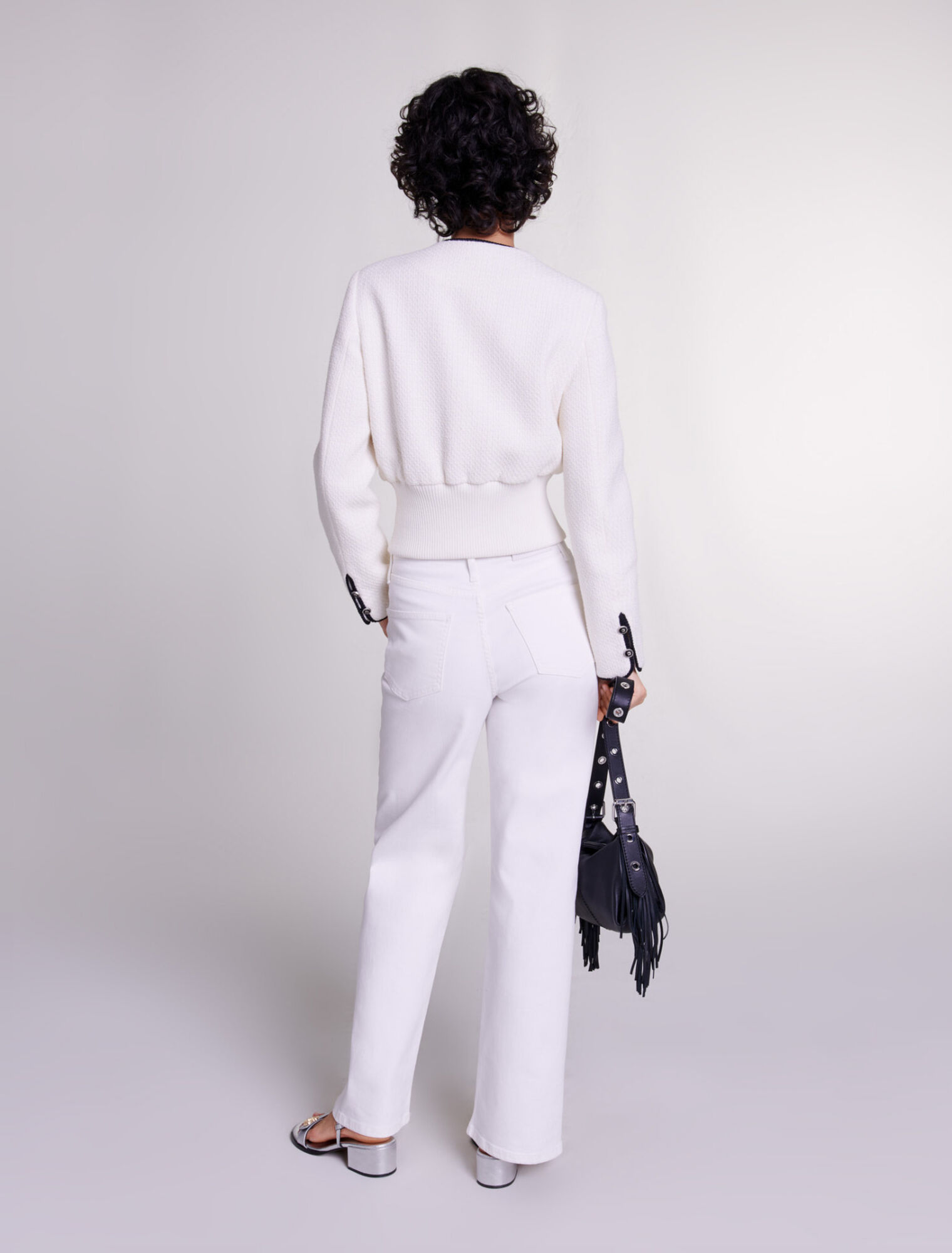 Giacca aderente in tweed