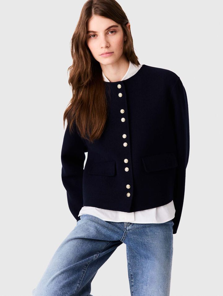 Cappotto corto double face
