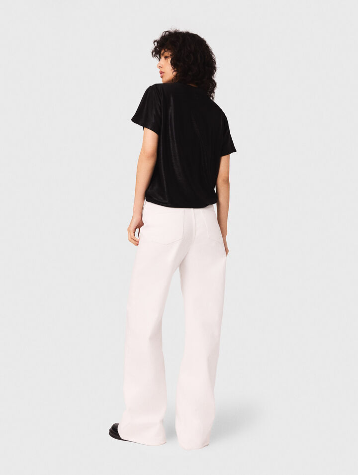 T-shirt in lamé