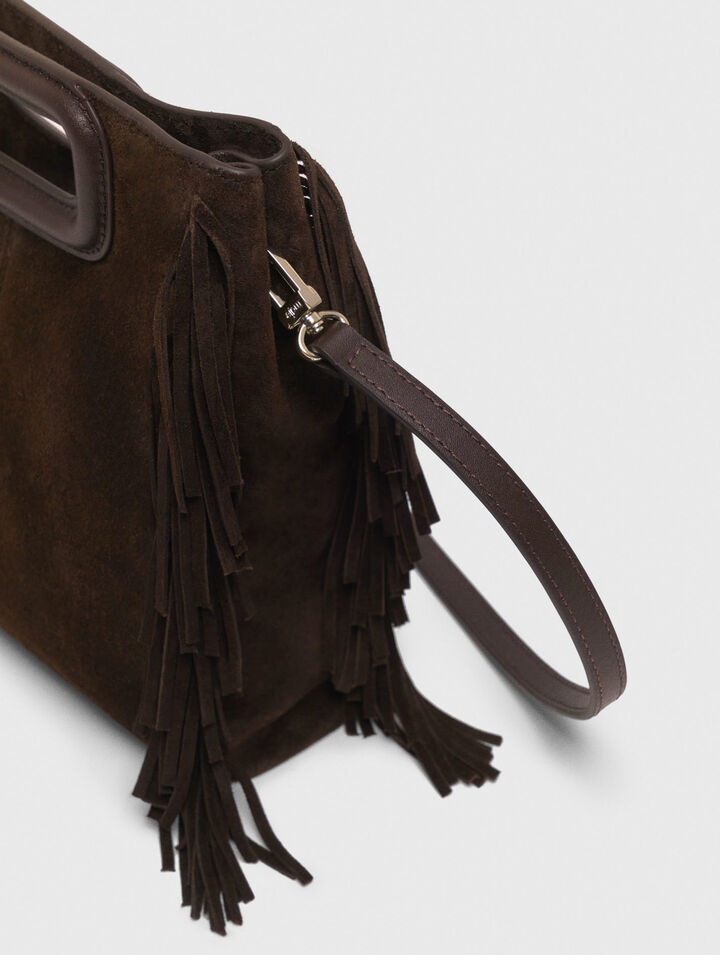 Borsa M in pelle scamosciata