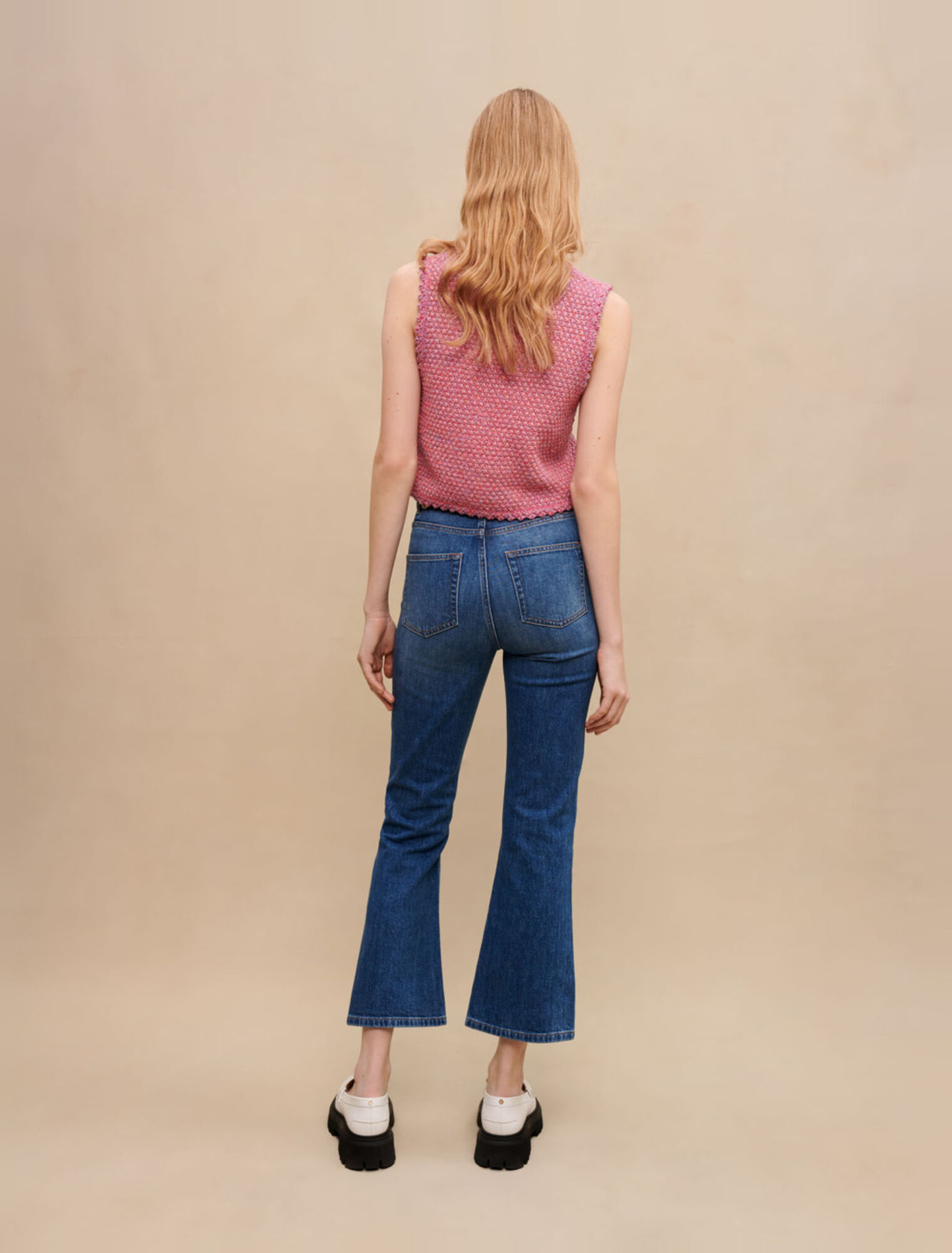 Jeans impreziositi da cristalli di luna