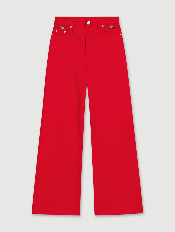 Jeans larghi in denim