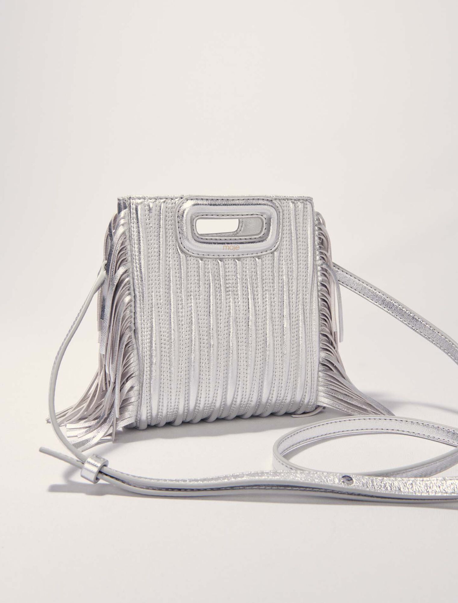 Borsa M Mini pelle trapuntata metal