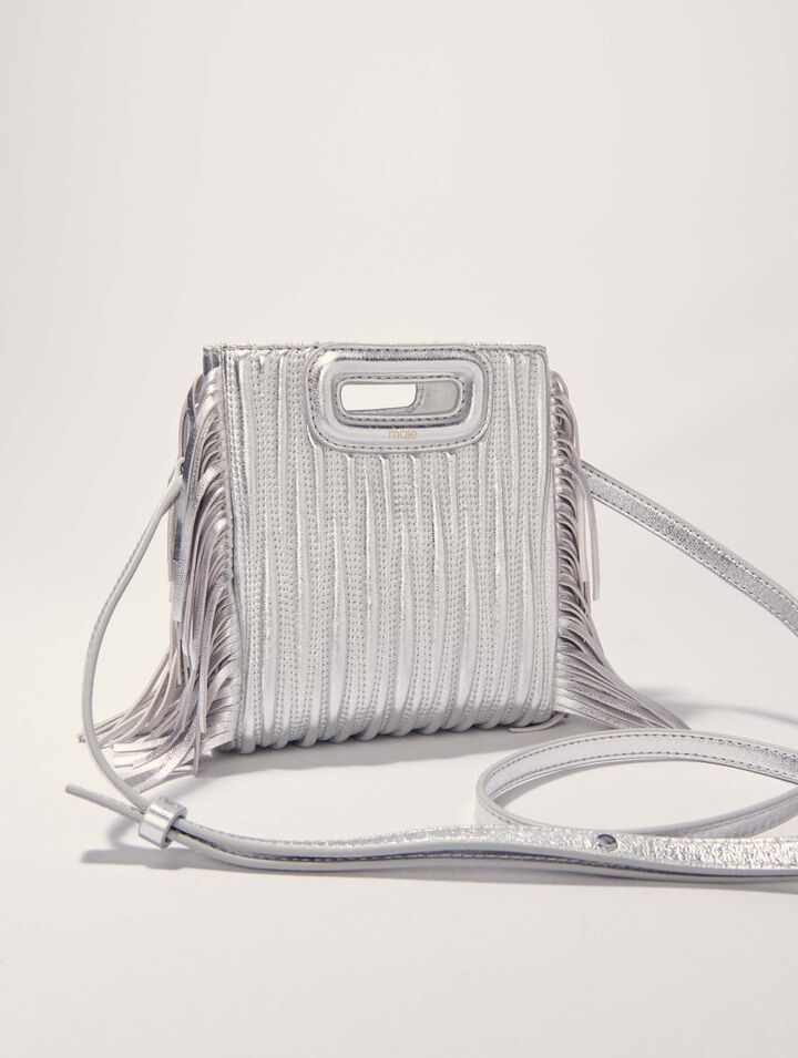 Borsa M Mini pelle trapuntata metal