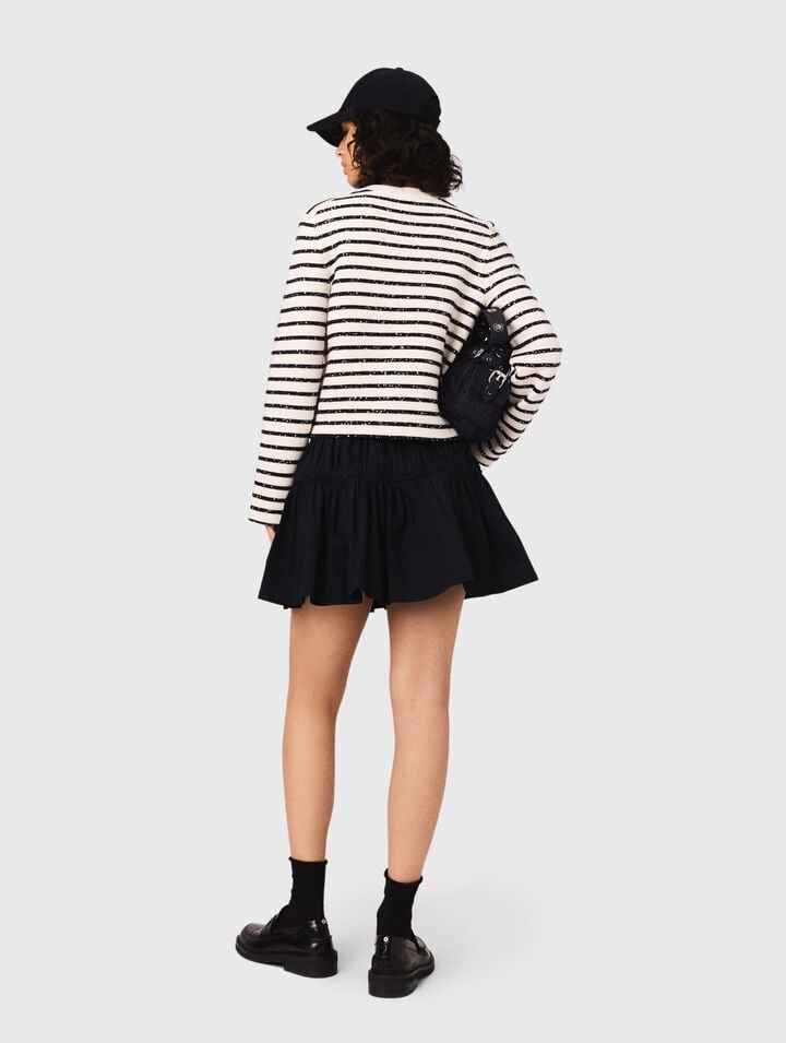 Cardigan in lana con bottoni