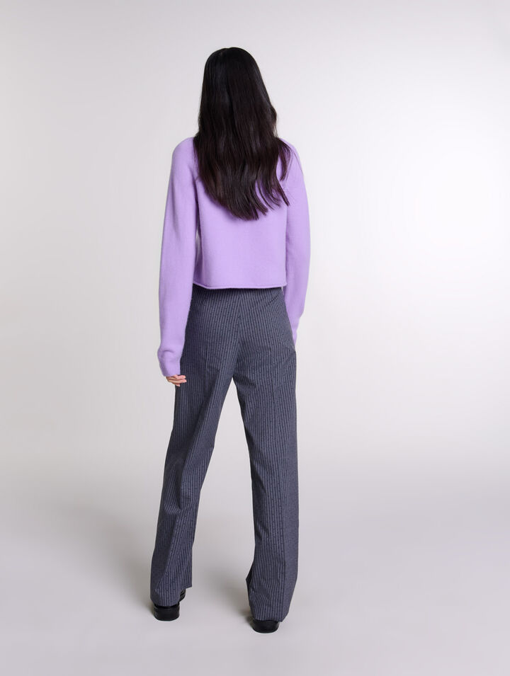 Pantaloni da tailleur glitterati