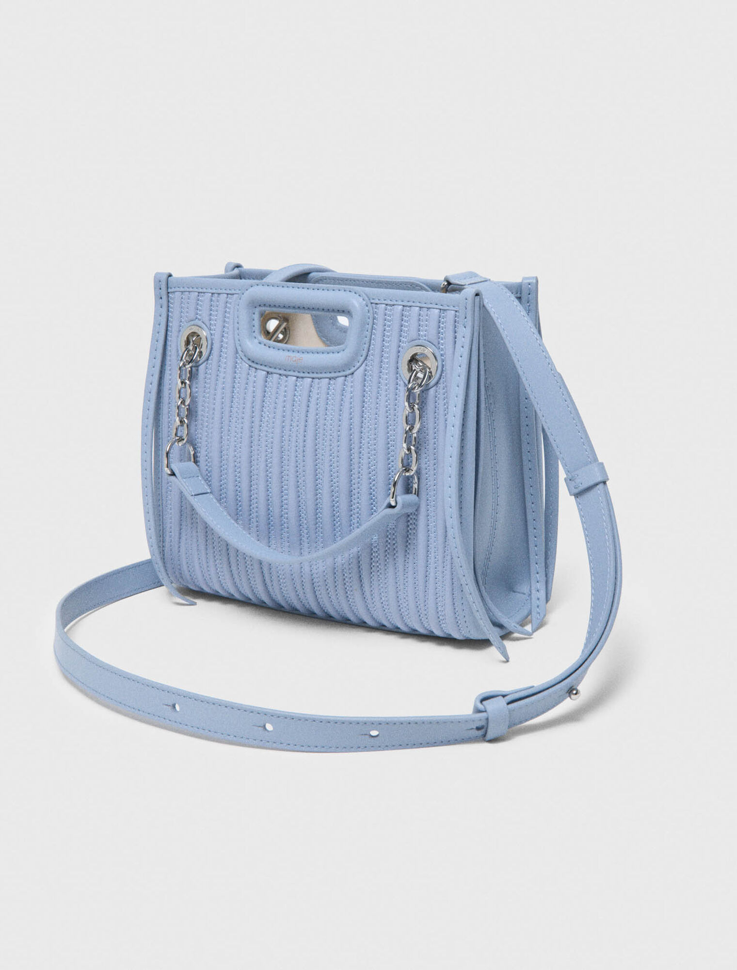 Mini borsa tote in pelle trapuntata