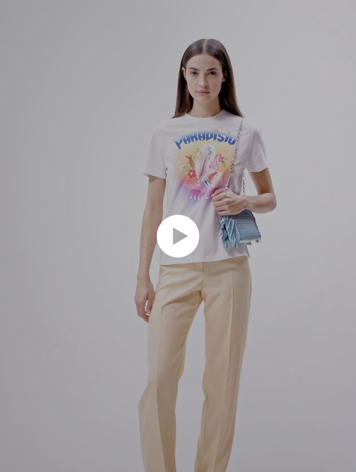 T-shirt con stampa Paradisio