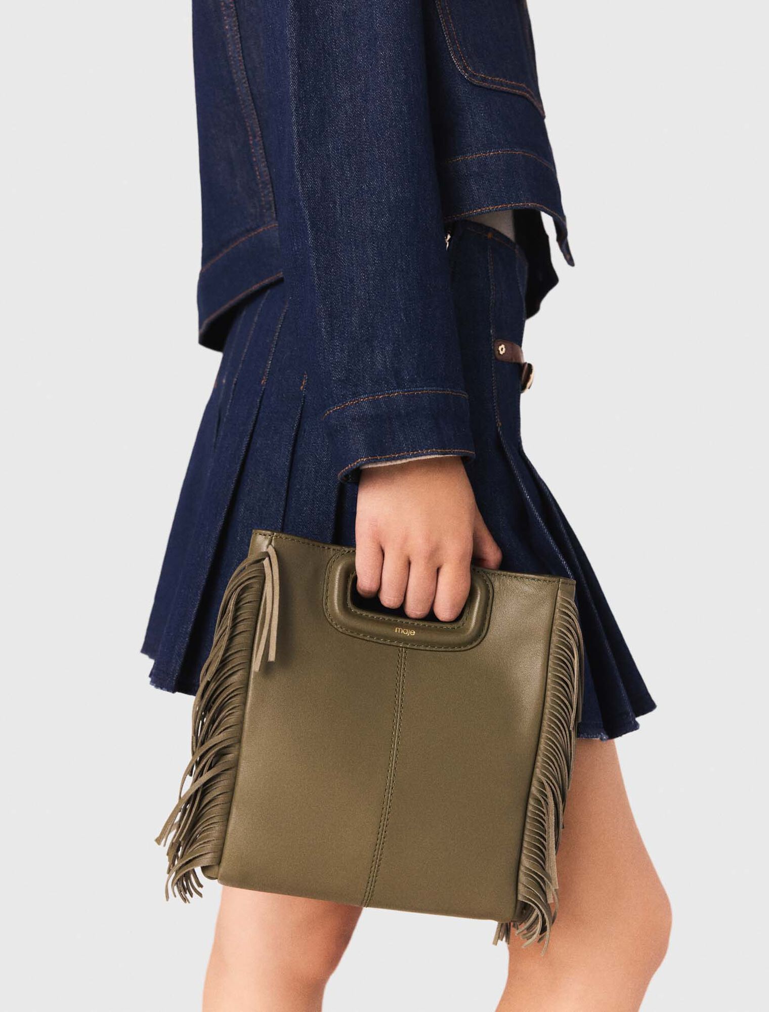 Borsa M in pelle liscia
