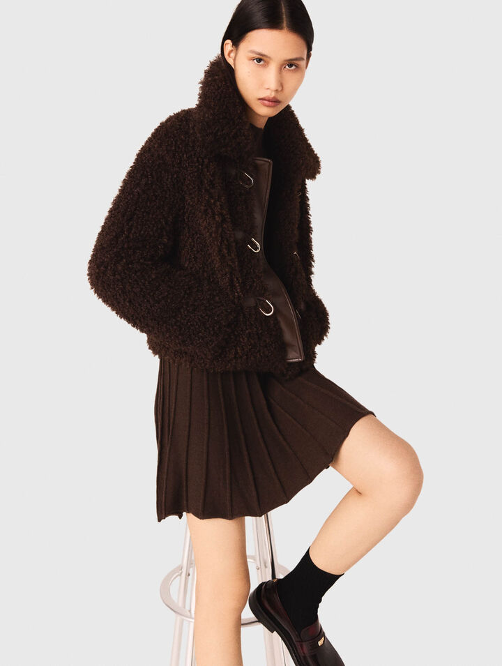 Cappotto corto in spugna