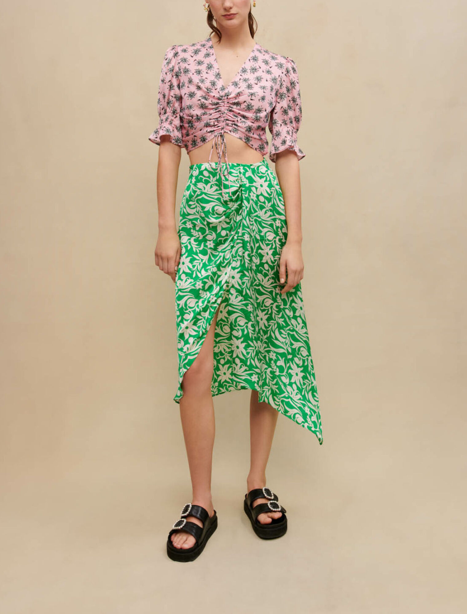 Mini gonna drappeggiata