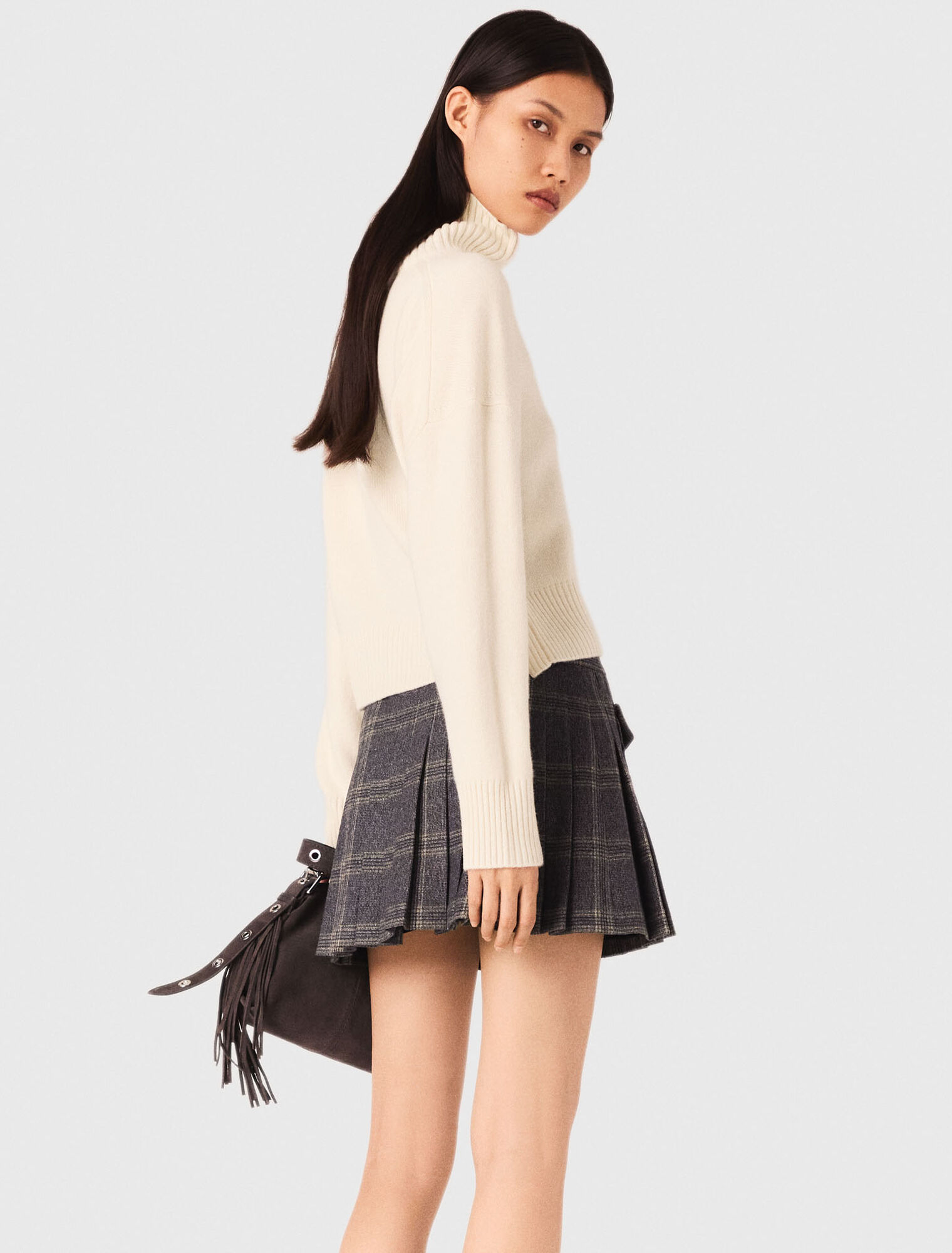 Maglione a collo alto in cachemire