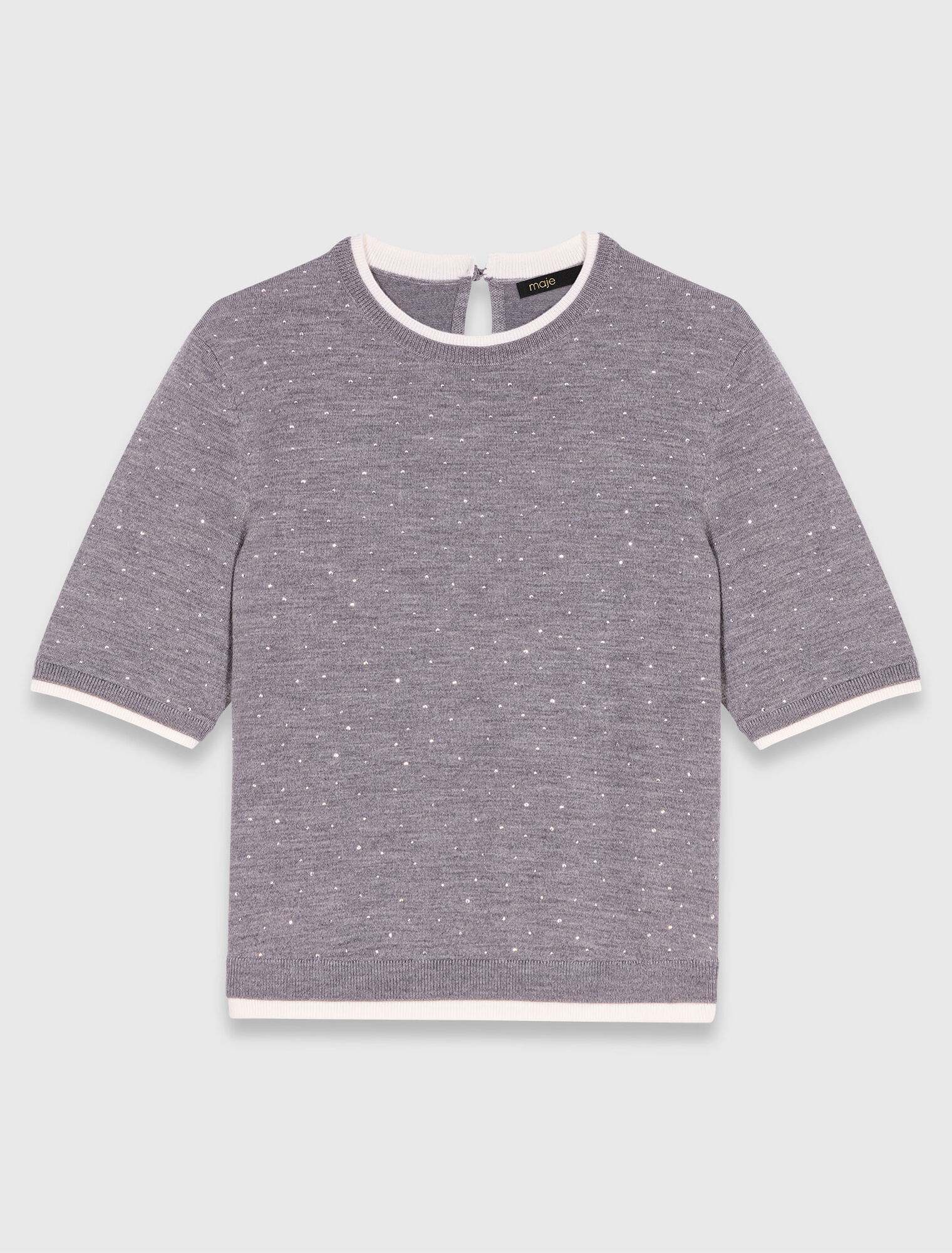 Maglione 100% lana maniche corte